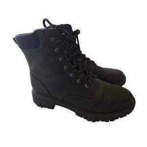 Dr. Scholl's Vegan Leather Combat Boots Moto Goth Bikecore Grunge Streetwear